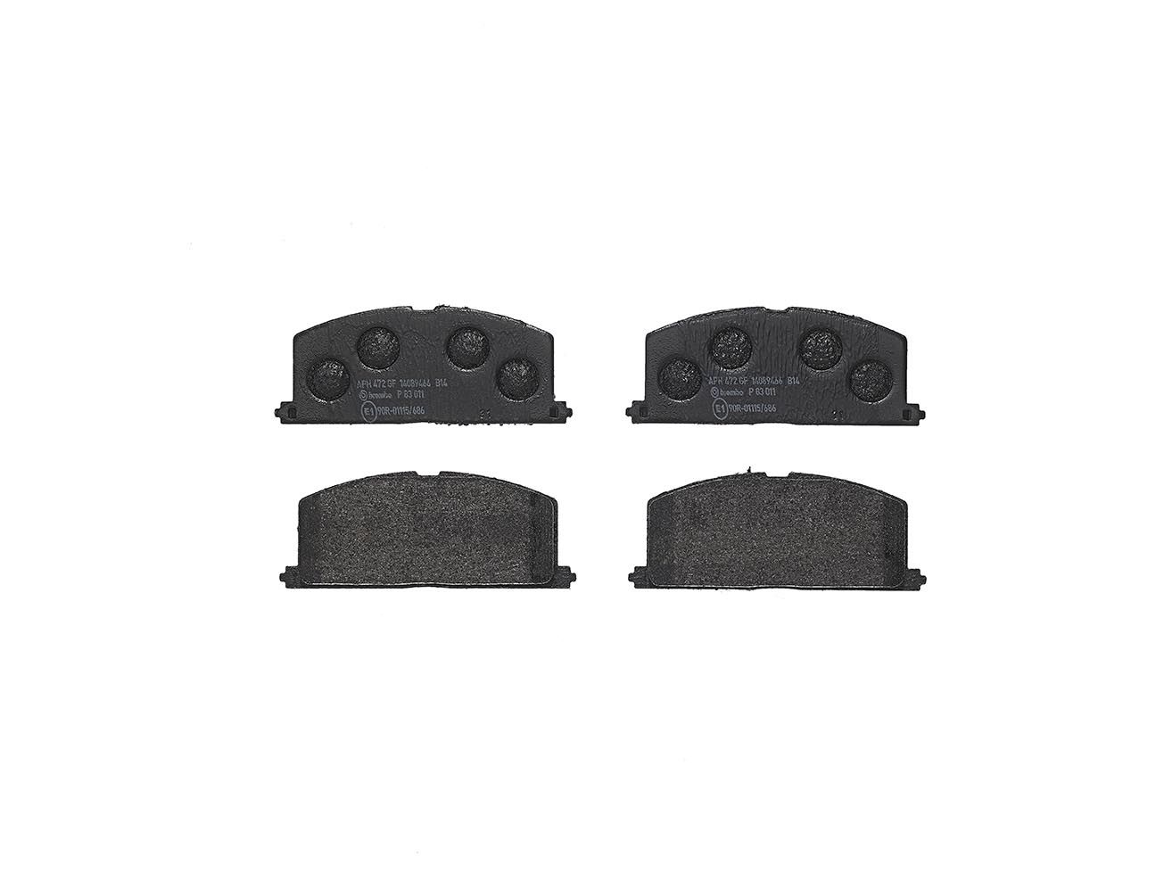 Гальмівні колодки дискові BREMBO P83011 - zapix