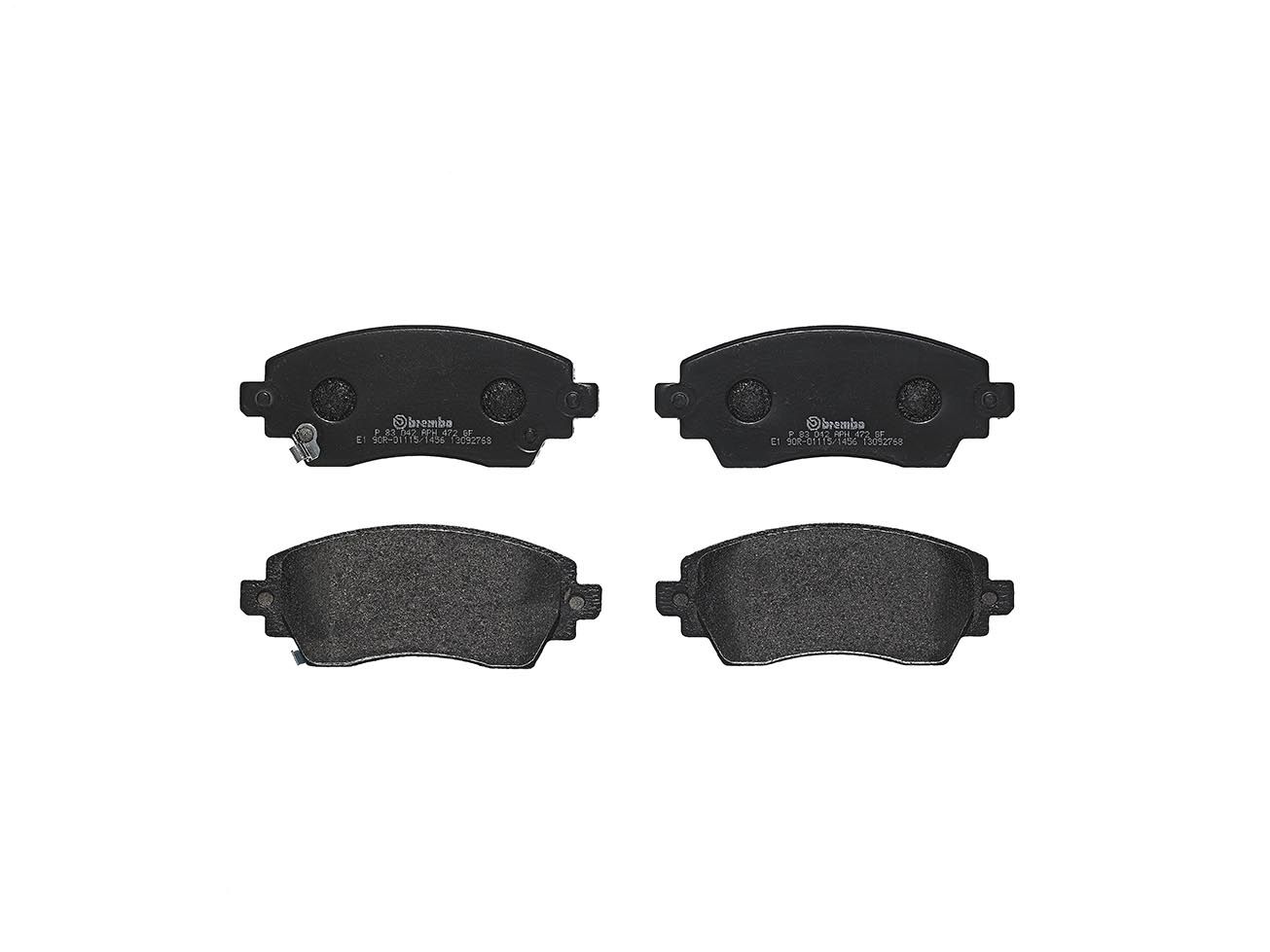 Гальмівні колодки дискові BREMBO P83042 - zapix
