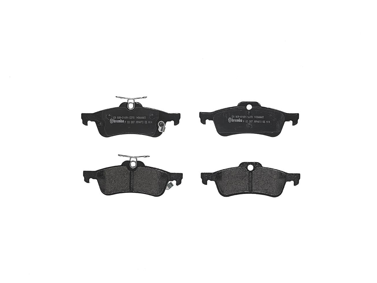 Гальмівні колодки дискові BREMBO P83087 - zapix