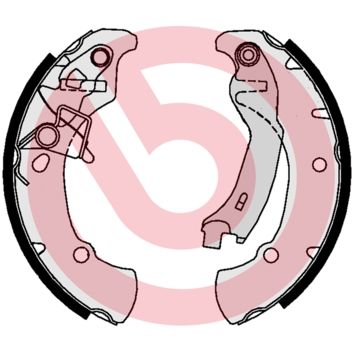 Гальмівні колодки ручника (барабанні) BREMBO S16516 - zapix