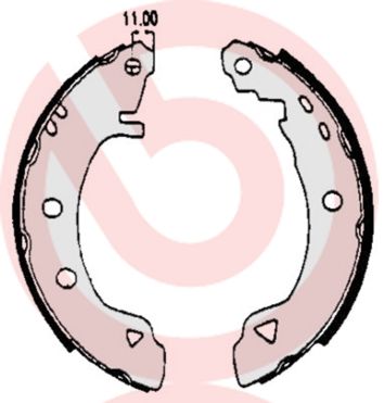 Гальмівні колодки ручника (барабанні) BREMBO S23508 - zapix