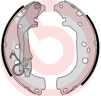 Гальмівні колодки ручника (барабанні) BREMBO S23518 - zapix