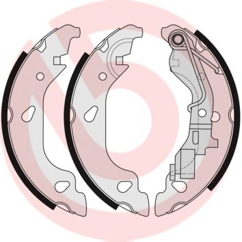 Гальмівні колодки ручника (барабанні) BREMBO S23521 - zapix