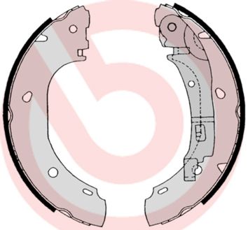 Гальмівні колодки ручника (барабанні) BREMBO S23525 - zapix