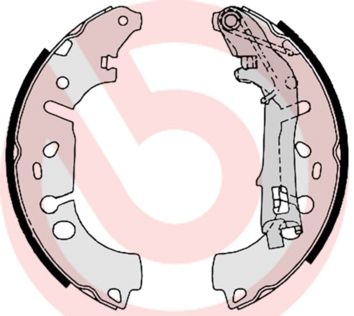 Гальмівні колодки ручника (барабанні) BREMBO S23531 - zapix