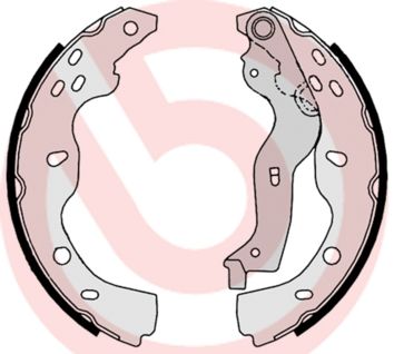 Гальмівні колодки ручника (барабанні) BREMBO S23532 - zapix