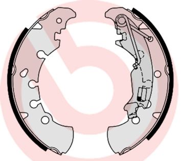 Гальмівні колодки ручника (барабанні) BREMBO S23555 - zapix
