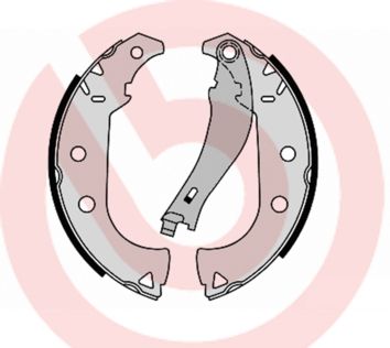 Гальмівні колодки ручника (барабанні) BREMBO S23556 - zapix