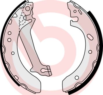 Гальмівні колодки ручника (барабанні) BREMBO S23578 - zapix