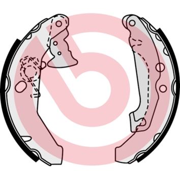 Гальмівні колодки ручника (барабанні) BREMBO S24518 - zapix