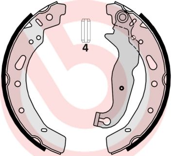 Гальмівні колодки ручника (барабанні) BREMBO S24540 - zapix