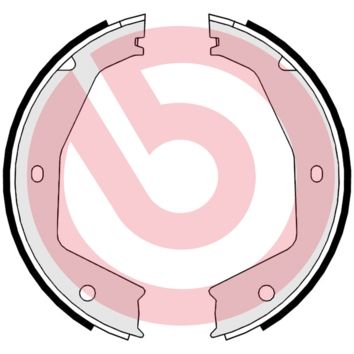 Гальмівні колодки ручника (барабанні) BREMBO S24550 - zapix