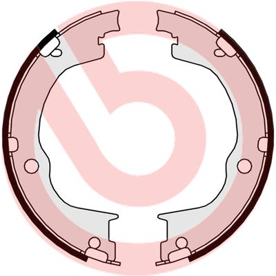 Гальмівні колодки ручника (барабанні) BREMBO S10515 - zapix