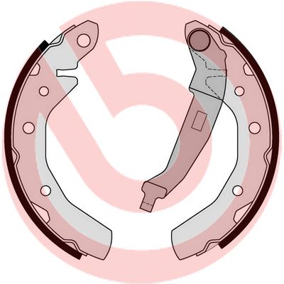 Гальмівні колодки ручника (барабанні) BREMBO S10517 - zapix