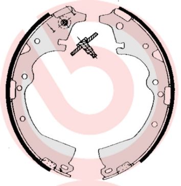 Гальмівні колодки ручника (барабанні) BREMBO S83511 - zapix