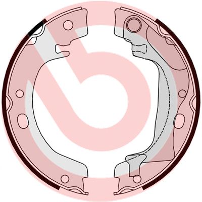 Гальмівні колодки ручника (барабанні) BREMBO S83560 - zapix