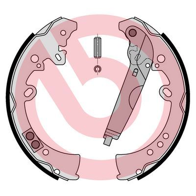 Гальмівні колодки ручника (барабанні) BREMBO S83570 - zapix