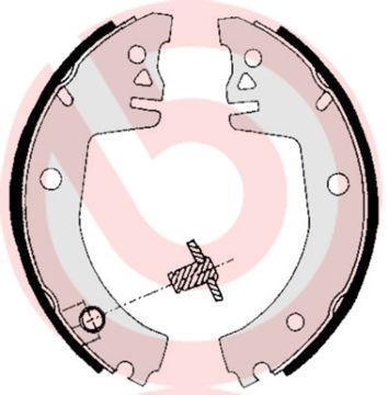 Гальмівні колодки ручника (барабанні) BREMBO S85512 - zapix