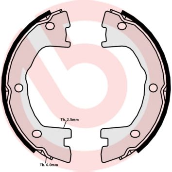 Гальмівні колодки ручника (барабанні) BREMBO SA6508 - zapix