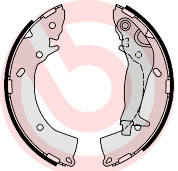 Гальмівні колодки ручника (барабанні) BREMBO S30519 - zapix