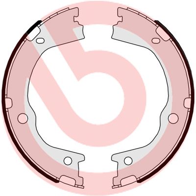 Гальмівні колодки ручника (барабанні) BREMBO S30526 - zapix