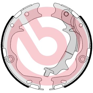 Гальмівні колодки ручника (барабанні) BREMBO S30537 - zapix
