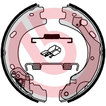 Гальмівні колодки ручника (барабанні) BREMBO S44510 - zapix