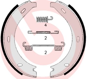 Гальмівні колодки ручника (барабанні) BREMBO S50517 - zapix