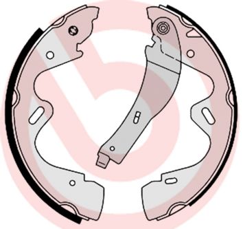 Гальмівні колодки ручника (барабанні) BREMBO S56517 - zapix