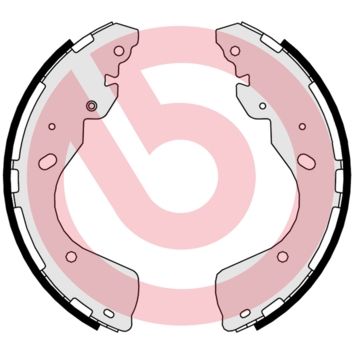 Гальмівні колодки ручника (барабанні) BREMBO S56547 - zapix