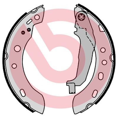 Гальмівні колодки ручника (барабанні) BREMBO S56551 - zapix