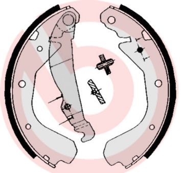 Гальмівні колодки ручника (барабанні) BREMBO S59509 - zapix