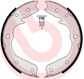 Гальмівні колодки ручника (барабанні) BREMBO S59527 - zapix