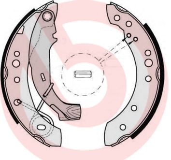 Гальмівні колодки ручника (барабанні) BREMBO S61526 - zapix
