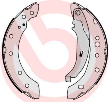 Гальмівні колодки ручника (барабанні) BREMBO S61527 - zapix