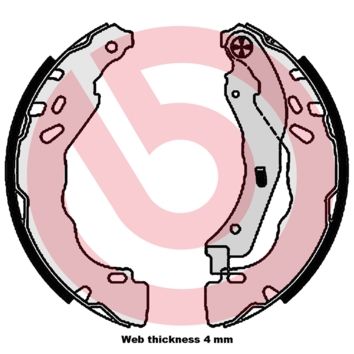 Гальмівні колодки ручника (барабанні) BREMBO S61544 - zapix