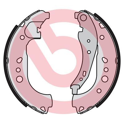 Гальмівні колодки ручника (барабанні) BREMBO S68550 - zapix