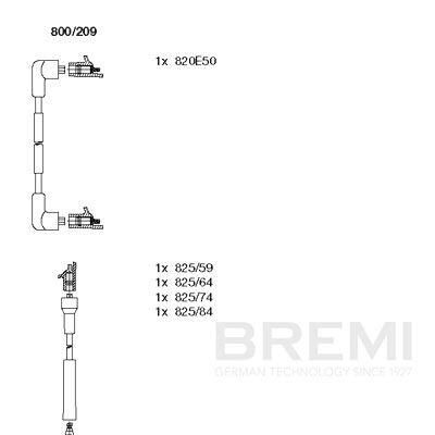 Кабелі запалювання BREMI 800209 - zapix