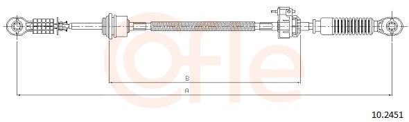 Тросик зчеплення COFLE 102451 - zapix