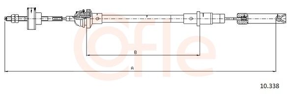Тросик зчеплення COFLE 10338 - zapix