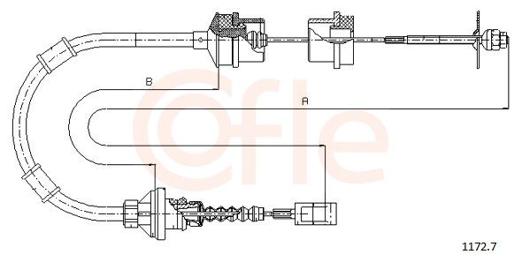 Тросик зчеплення COFLE 11727 - zapix
