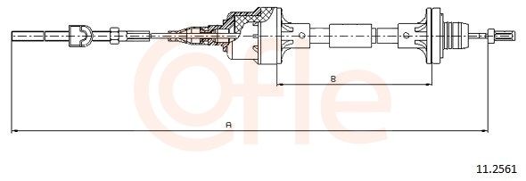 Тросик зчеплення COFLE 112561 - zapix