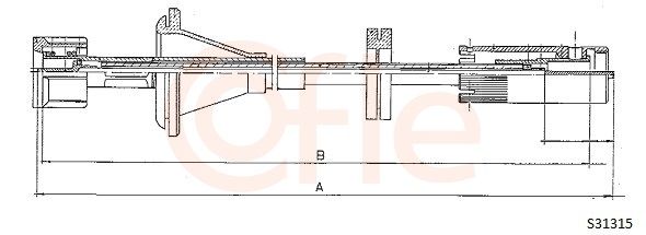 Трос спідометра COFLE S31315 - zapix