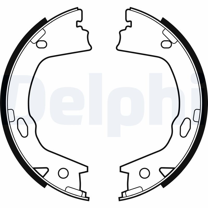 Гальмівні колодки ручника (барабанні) DELPHI LS2153 - zapix