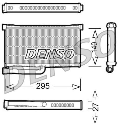 Радіатор пічки DENSO DRR02004 - zapix