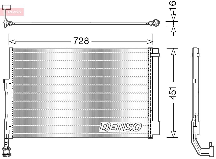 Радіатор кондиціонера DENSO DCN02007 - zapix