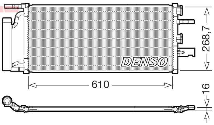 Радіатор кондиціонера DENSO DCN05036 - zapix