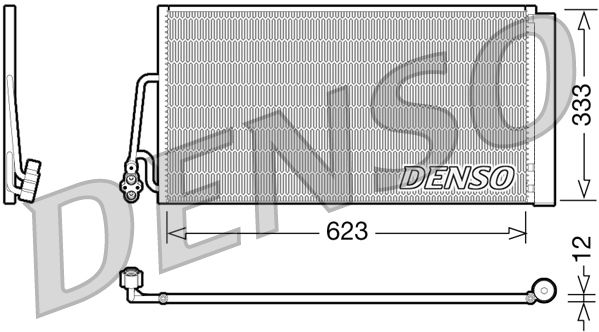 Радіатор кондиціонера DENSO DCN05102 - zapix