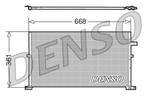 Радіатор кондиціонера DENSO DCN10013 - zapix
