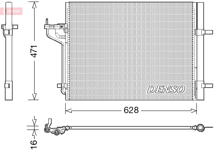 Радіатор кондиціонера DENSO DCN10029 - zapix